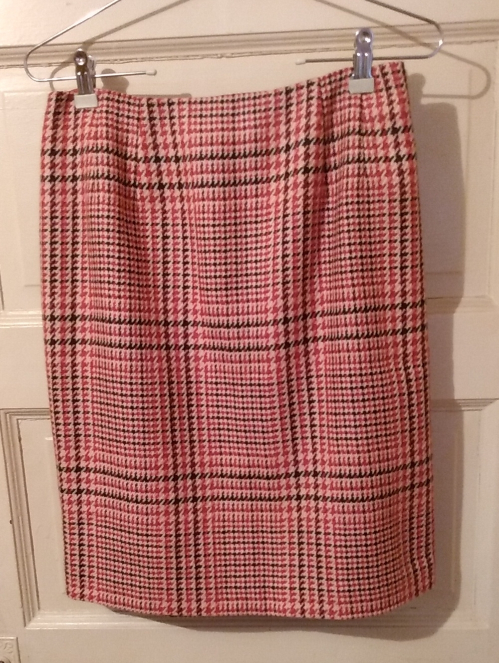 Plaid Wool Skirt Line Cranberry Colorway School Dark Academia Clueless